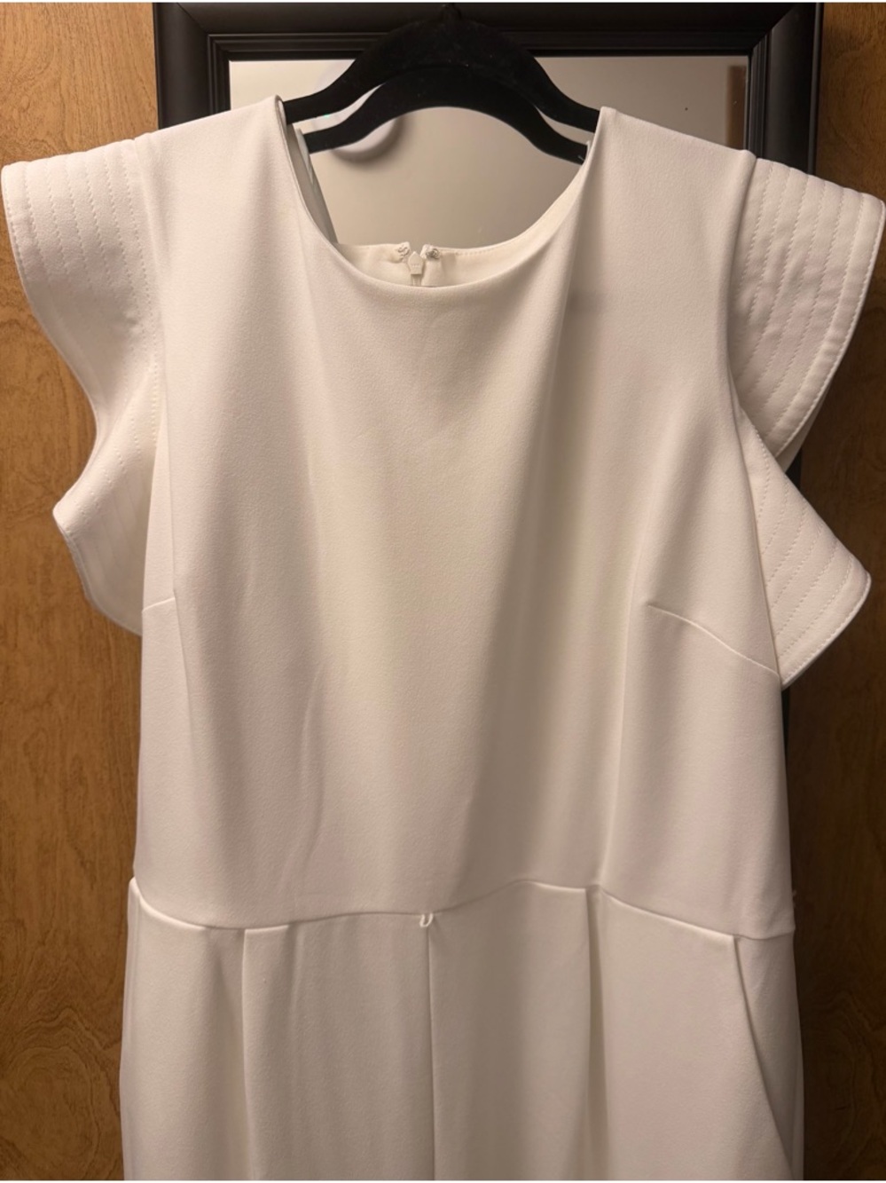 Calvin Klein Ivory Sleeveless Wide-Leg Jumpsuit - Picture 2 of 9